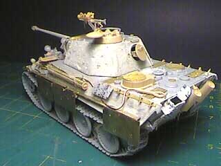 Arse end of the Panther. Note the tow cable made of twisted brass wire.