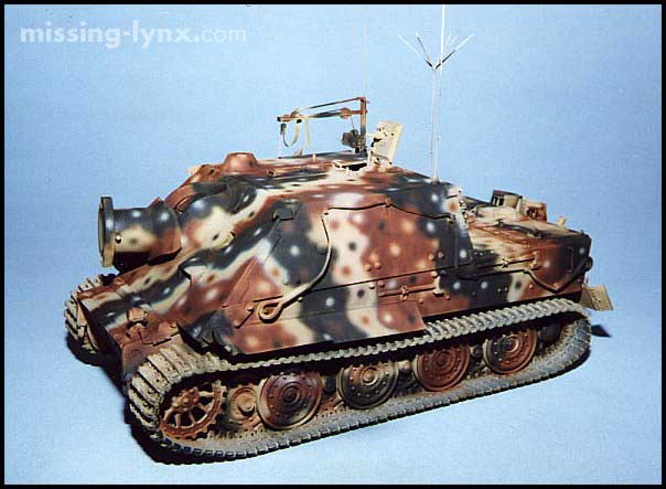 Step 1 :The basic camouflage colours are applied as usual. At this stage the paint job looks appalling - but dont panic yet, there is still hope!