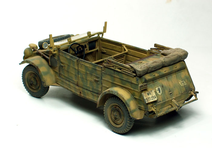 Here is my 1 35 scale Kubelwagen Type 82 from Tamiya