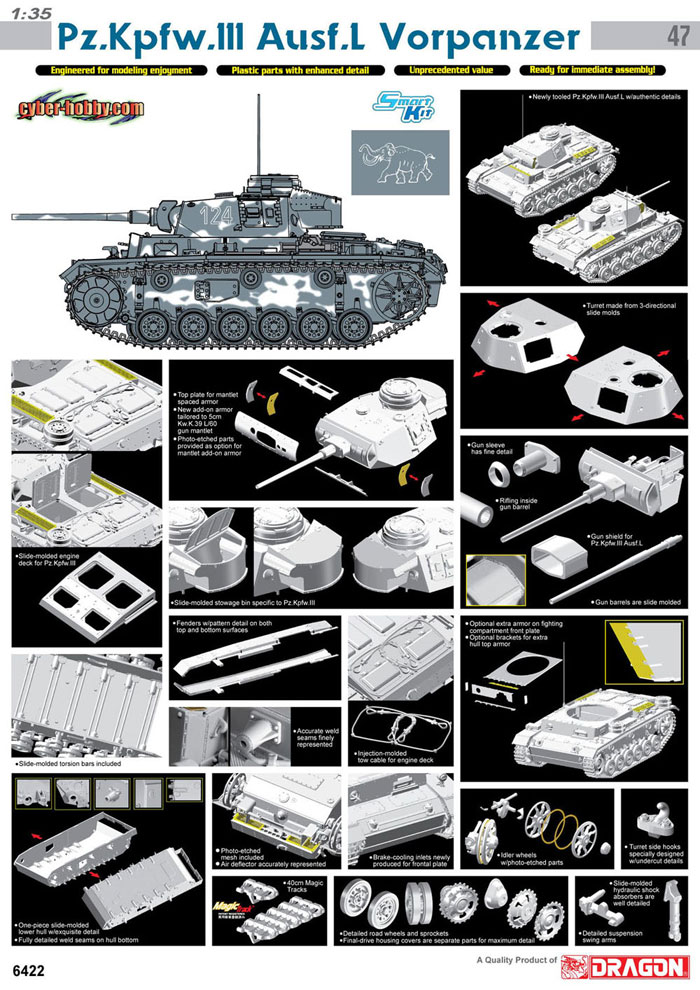 Pz.Kpfw. III Ausf. L Vorpanzer - Smart Kit review by Cookie Sewell