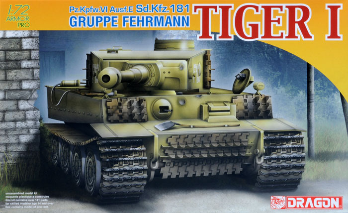 DRAGON 6484 1/35 Pz.Kpfw.VI Ausf.E Sd.kfz.181 Gruppe Fehrmann Tiger I Model Kit 