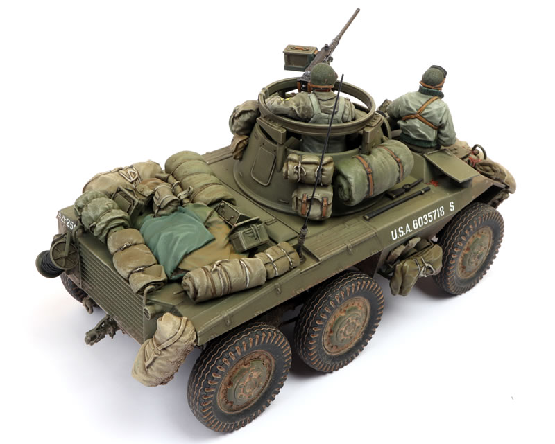 Tamiya 1/35 US M8 Light Armored Greyhound Combat Patrol TAM25196 Plastic Models