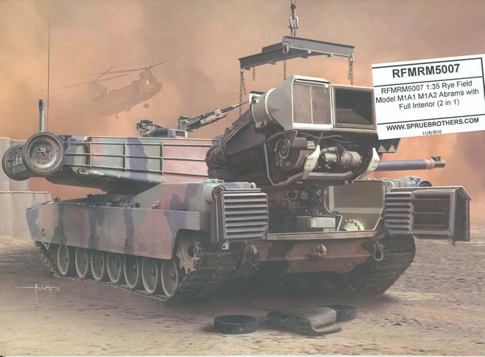 Ryefield Model Kit No Rm 5004 M1a1 Tusk M1a2 Sep Abrams