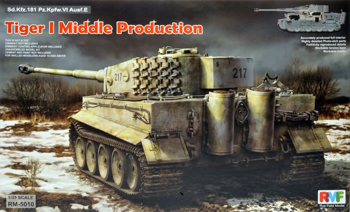 Ryefield Model Kit No Rm 5010 Tiger I Middle Production With Interior Review By Andrew Judson