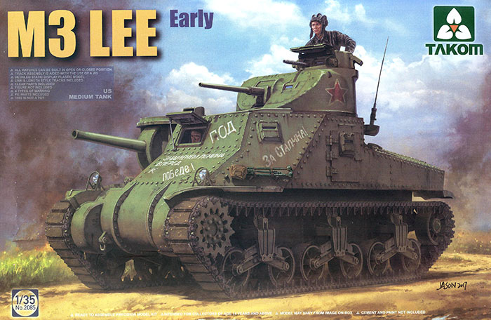 Takom 1 35 Scale Kit No 2085 Us Medium Tank M3 Lee Early