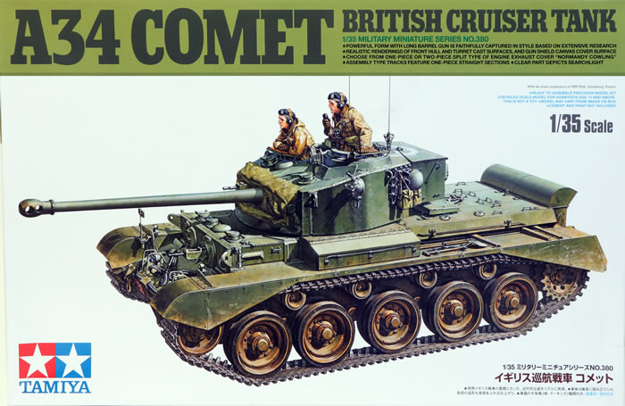 Tamiya 1:35 A34 Comet British Cruiser Tank. Kit No. 35380 Review by Brett  Green