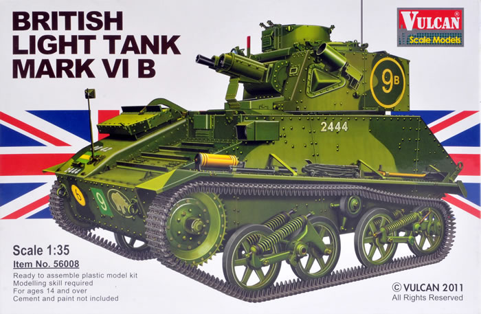 Vulcan Kit No. 56008 - British Light Tank VIB Review by Al