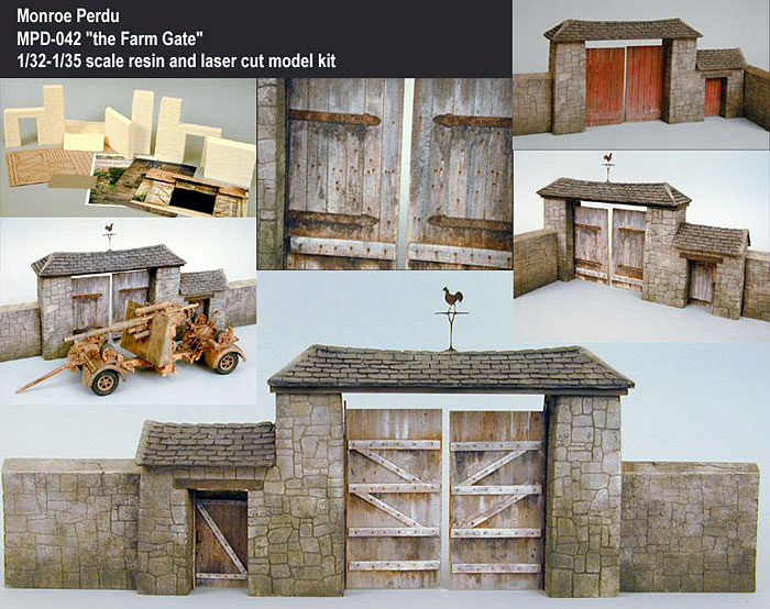 thumbnail interactive-video image 1 of 3D Printed DOUBLE FORGED GATE TYPE 2 – 1:76 OO Scale Model Railway Layout Scenery, Unpainted Resin 1 of 2