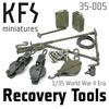 KFS Miniatures' 1/35 scale Female Tractor Driver and WWII Allied Recovery Tools PREVIEW: Image